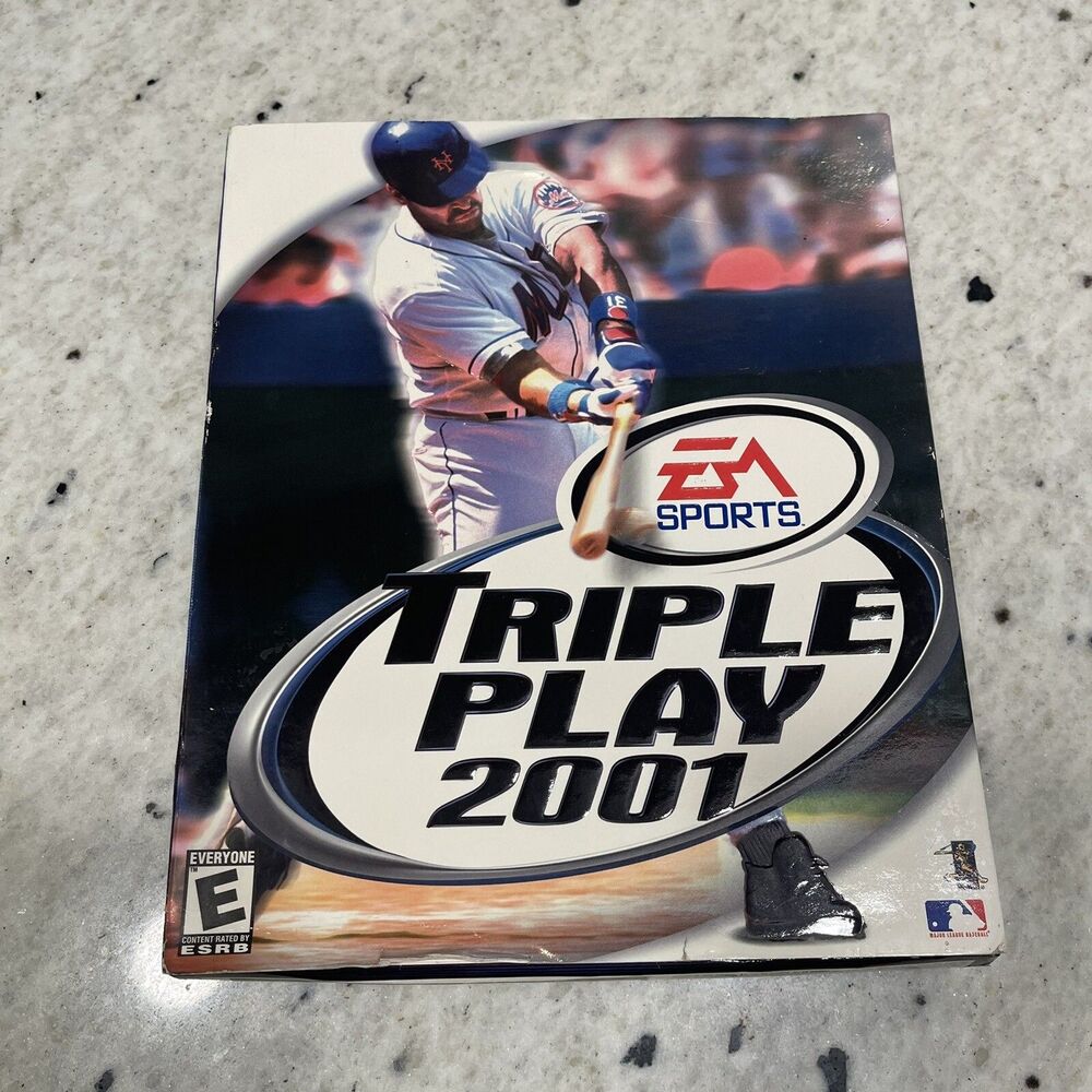 Triple Play 2001 Game  (PC, 2000) EA Sports Big Box New Sealed
